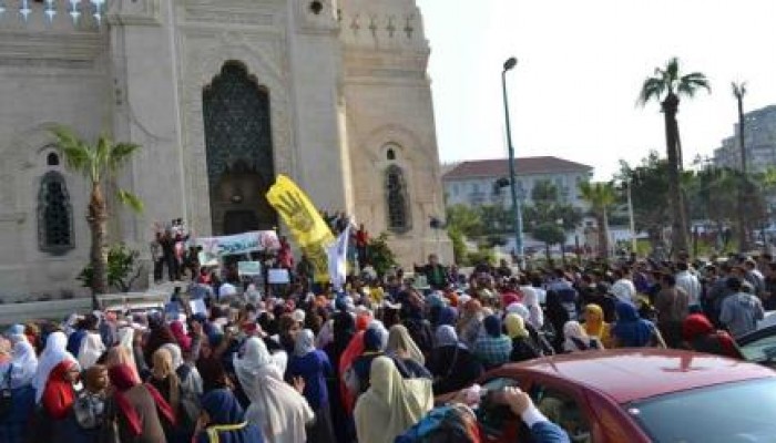 مظاهرات طلابية -  بالقائد إبراهيم - رفضاً لمحاكمة الطالبات