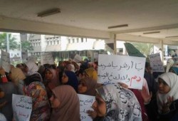 انتفاضة طلابية بجامعة طنطا رفضا للإنقلاب الدموي وأحداث جامعة الأزهر