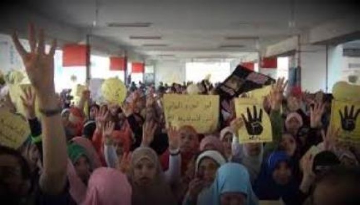 بالفيديو تغطية انتفاضة جامعة طنطا ضد جريمة العسكر بحق طلاب الأزهر