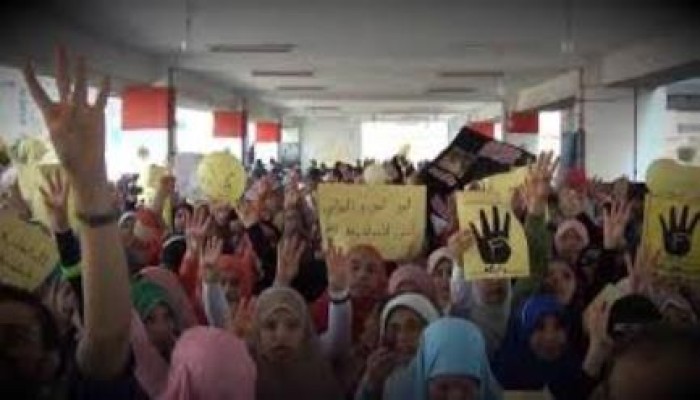 بالفيديو تغطية انتفاضة جامعة طنطا ضد جريمة العسكر بحق طلاب الأزهر