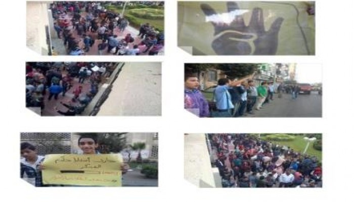 شباب الثغر يحيون ذكري المذبحة بالعديد من المسيرات