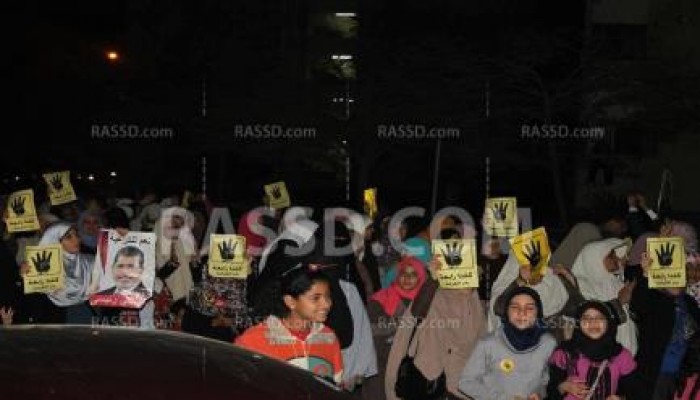 بالصور مسيره ليليه بمدينه الشيخ زايد تحديا لسلطات الانقلاب وقانون التظاهر