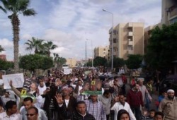 أهالي برج العرب ينتفضون ضد العسكر