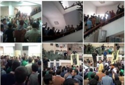 انتفاضة طلاب " شريعة وقانون دمنهور " تنديدا بحبس فتيات اﻻسكندرية