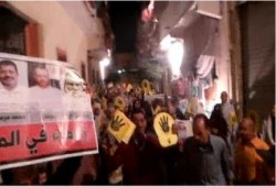 5 مسيرات ليلية بالاسكندرية لرفض الانقلاب