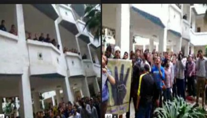 بث مباشر لإضراب جامعة الأزهر بالزقازيق