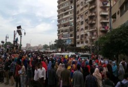 الالاف من طلاب جامعة المنيا يتظاهرون رافضين للانقلاب الدموى و حبس الحرائر