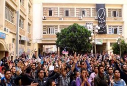 إضراب كامل لطلاب جامعة الفيوم لليوم الثالث علي التوالي