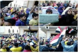 بالصور الغربية تنتفض بمسيرات تؤرق مضاجع الانقلاب بدءا من الجامعة وكافة المدن