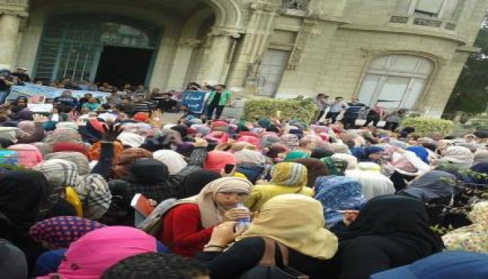 مسيرة لطلاب ضد الانقلاب واتحاد علوم لرفض الانقلاب والمطالب بالافراج عن المعتقلين