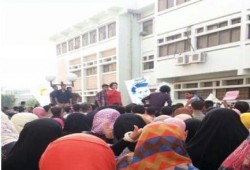 جامعة قناة السويس بالإسماعيلية تنتفض فى يوم " الرجولة موقف