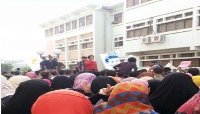 جامعة قناة السويس بالإسماعيلية تنتفض فى يوم " الرجولة موقف