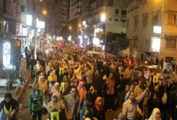 الالاف من ثوار الاسكندرية يطالبون باسقاط حكم العسكر