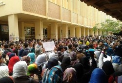 جامعة الإسكندرية  تنتفض للمطالبة بالافراج عن المعتقلين