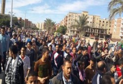 "مليونية أم الشهيد": الآلاف يتظاهرون في مدينة السادات ضد الانقلاب