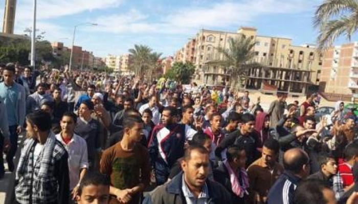 "مليونية أم الشهيد": الآلاف يتظاهرون في مدينة السادات ضد الانقلاب