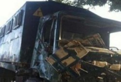 انقلاب حافلة لأمن الانقلاب بعد قمع مظاهرة بالمحلة