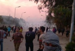 قوات امن الانقلاب تهاجم المدينة الجامعية لطلاب الازهر بالغاز والخرطوش