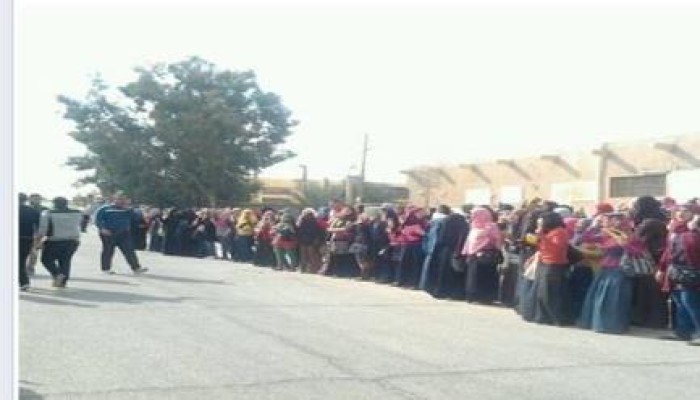 سلسلة بشرية ومسيرة بالجامعة القديمة بالإسماعيلية رفضا لحكم العسكر