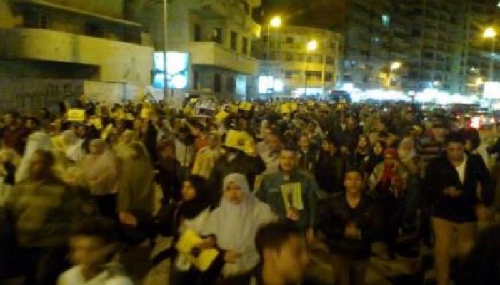 5مسيرات بالاسكندرية للتنديد بالانقلاب العسكرى