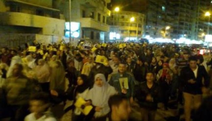 5مسيرات بالاسكندرية للتنديد بالانقلاب العسكرى