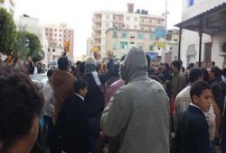 مسيرة رافض للانقلاب فى مرسى مطروح  ضمن فعاليات مليونية الطلبة يشعلون الثورة