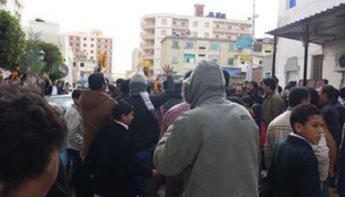 مسيرة رافض للانقلاب فى مرسى مطروح  ضمن فعاليات مليونية الطلبة يشعلون الثورة