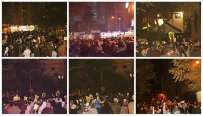 مسيره ليلية بالمهندسين مناهضة للإنقلاب العسكري (صور)