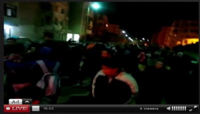 القاهرة: مظاهرة ليلية ضد الانقلاب العسكري بالقاهرة الجديدة (بث مباشر)