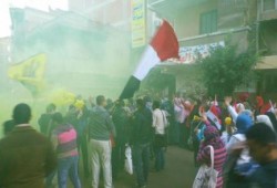 مسيرة بمدينة كفرالزيات رفضا للانقلاب العسكري