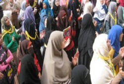 طالبات  الأزهر يغلقن الكليات رفضا للانقلاب ويعلنون الإضراب