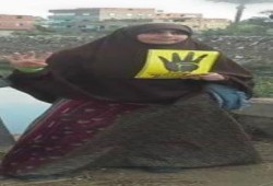أمن الانقلاب يقبض على الطالبة مارية المتولى بتهم حمل شعار رابعه !