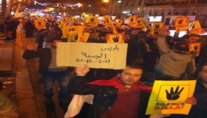 مليونية "دستورنا 2012": أحرار باريس ضد الانقلاب العسكري من ساحة الجمهورية (صور)
