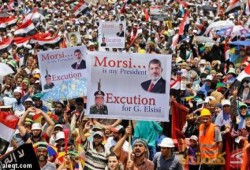 الجالية المصرية بألمانيا يعترضون علي زيارة تواضروس ويهتفون للشرعية وضد الانقلاب