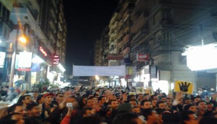 مسيرة حاشدة لرافضي الإنقلاب بمدينة طنطا بمحافظة الغربية وتفاعل كبير الأهالي