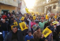 البحيرة: مسيرة حاشدة لأهالي الدلنجات رفضاً للانقلاب الدموي (صور)