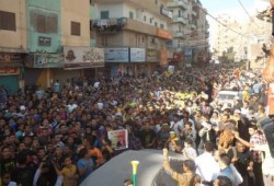 "أسبوع الغضب" : الالاف فى شوارع الفيوم رفضا للانقلاب العسكرى