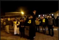 وقفة لأنصار الشرعية بمطروح ضد الانقلاب العسكري (فيديو)