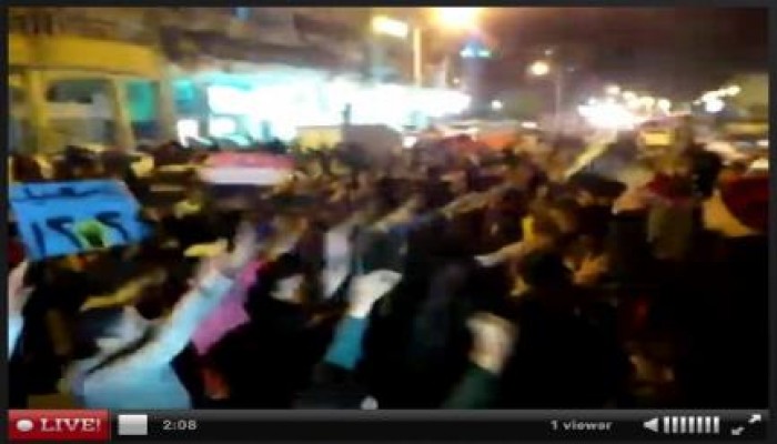 ثوار بورسعيد في مسيرة حاشدة ضد الانقلاب العسكري (بث مباشر)