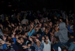 بالصور.. وقفة اولتراس ربعاوى امام مسجد البغدادى ضد الانقلاب العسكري