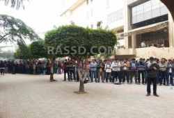 طلاب جامعة القاهرة يؤدون صلاة الغائب على الشهيد "بوده"