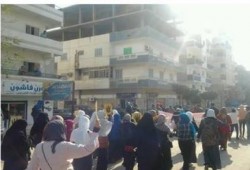 مسيرة لـ٧ الصبح وجامعة القناة ضد الانقلاب وطلاب ضد الانقلاب بالإسماعيلية