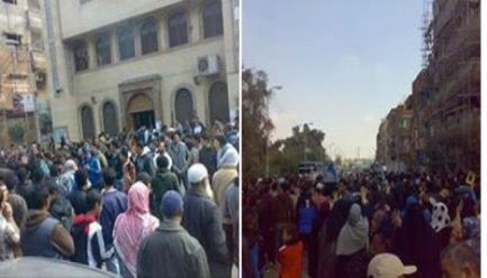 "الشعب يشعل ثورته"مسيرات حاشدة رفضا للانقلاب بالاسماعيلية