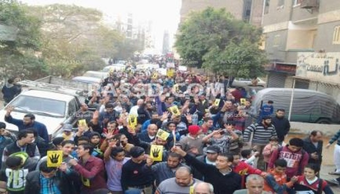 "الشعب يشعل ثورته": مسيرة جديدة لرافضى الانقلاب بحدائق حلوان