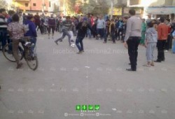 "الشعب يشعل ثورته" : ثوار المنيا ينتظرون أمن الانقلاب بلعب كرة القدم !