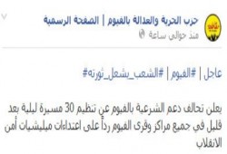 "الشعب يشعل ثورته": دعم الشرعية بالفيوم ينظم 30 مسيرة ليلية ردا على اعتداءات الداخلية