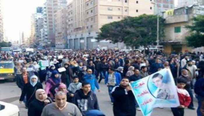 طلاب جامعة الاسكندرية يثورون ضد الانقلاب العسكري