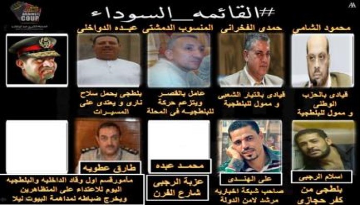 بعد مواجهات الأمس : شباب المحلة يصدر قائمة سوداء وأقسام الشرطة فى حماية بلطجية مسلحين