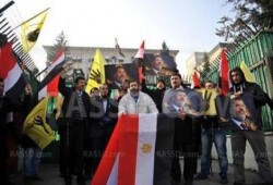 اعتصام مناهض للانقلاب أمام السفارة المصرية بأنقرة