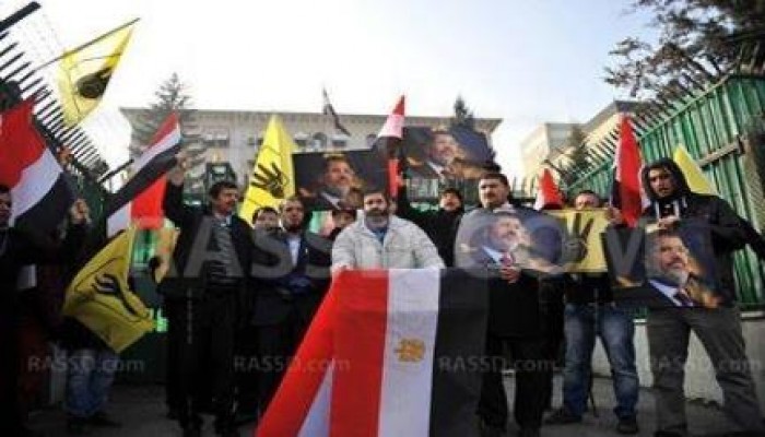 اعتصام مناهض للانقلاب أمام السفارة المصرية بأنقرة